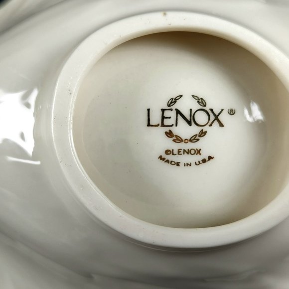 Vintage - Open Candy Dish Dove Collection (Gold) by LENOX - Made in USA - Picture 11 of 12